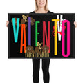 Framed matte paper poster